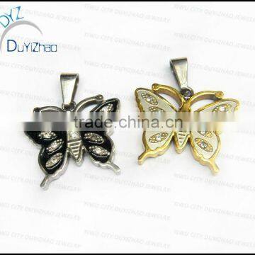 Fashion stainless steel pendant butterfly pendant necklaces jewelry