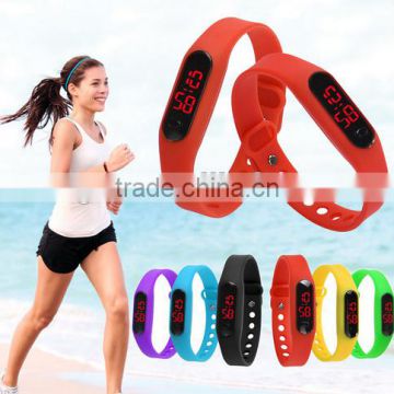 Fashion Sport Digital Watch Silicone Running Bracelet Watch