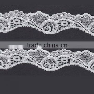 Spandex/Nylone/Lycra/Elastic Lace Trim for Wedding Dress