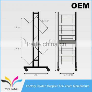 Shop Supply Metal Flooring 5-Case Wine Tower Storage Shelf for Selling photo-3