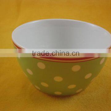 YF15068 water transfer print ceramic bowl