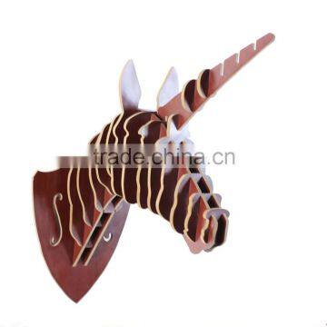 European Style Wooden Animal Head Antelope Wall Hangings For Ornamentation photo-6