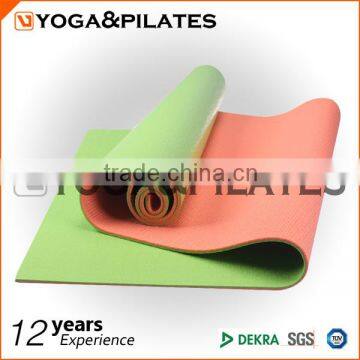 Double color pvc yoga mat