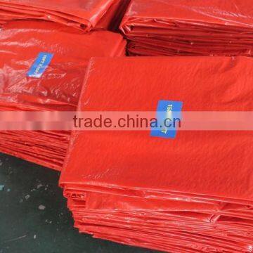 TARPAULIN WARTERPROOF FABRIC High Denstiy Polyethylene Two Side Lamination Striped Hem pp Rope in Hem Reinforced Heat-seal Edge photo-5