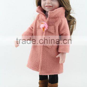 OEM-OED lifelike warm smile fu;ll vonyl body 18inch real american girl doll toy