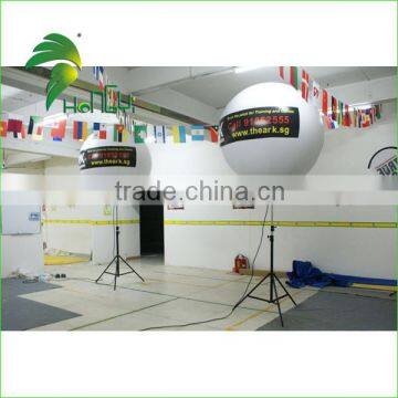 Pretty Lighting Up Inflatable LED Standing Balloons , Advertising LED Sky Helium Balloon