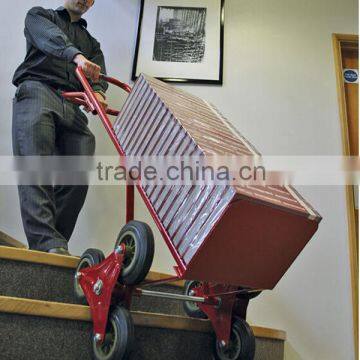 six wheel hand trolley for climbing stairs