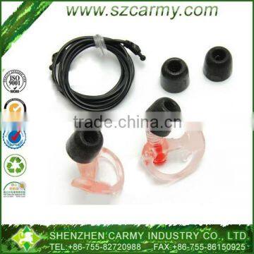 Soft Durable Polymer Lanyard Filtered Flanged Earplug