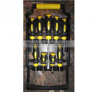Newest-- 9pcs screwdriver set with handy frame packing