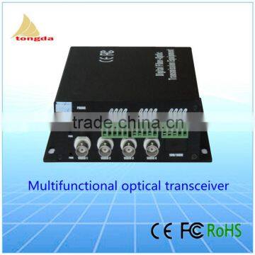 Optical Video Converter 4 channal BNC coaxial cable To Fiber optic Converter