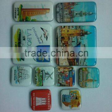 Any shape customized 3D epoxy home decor magnet sticker