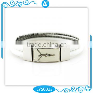 Promational sheepskin leather bracelets with competitive price for fashion jewelries