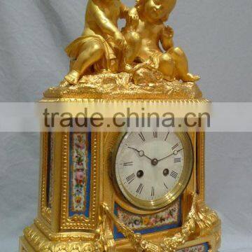 golden mechanical clock
