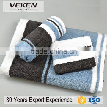 veken products strict QC system comfortable yarn dyed cotton towel set