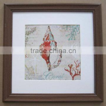 241320 PS Picture Frame Brown 23x23cm