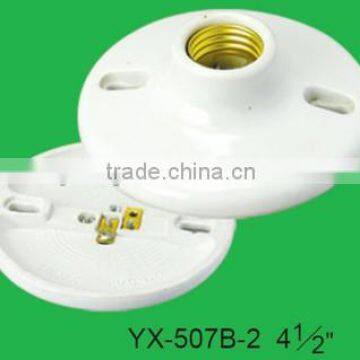 E27 Screw Type Porcelain Ceiling Lampholder YX-507B-2 4 1/2''