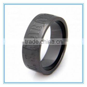 US Marines Stainless Steel Gunmetal Ring