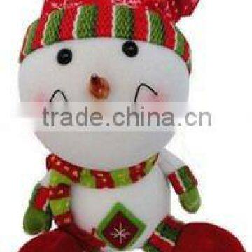 Smiling plush snowman toys/best selling snowman toys