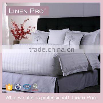 LinenPro 5 Star Hotel Supplier White Bed Cover 100% Cotton Hotel Bedding Sets                        
                                                Quality Choice