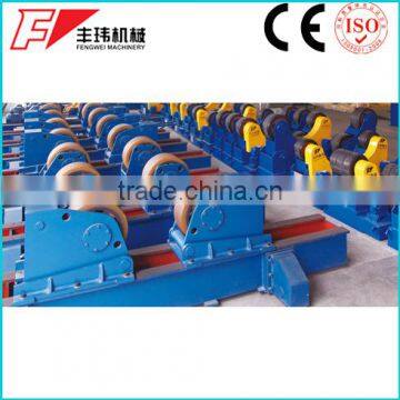 Conventional welding rotator with metal rollers