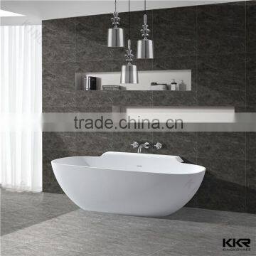 Pure White Dongguan Freestanding Bathtub Acrylic Solid Surface Bath Tubs photo-2