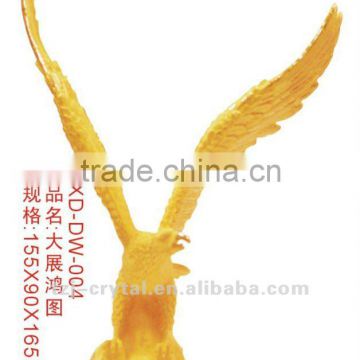 Eagle model Best bussiness gift home decoration Placer Gold crafts