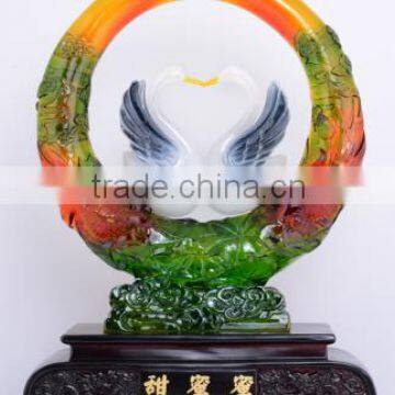 sweet honey resin annular Chinese wedding decoration gift