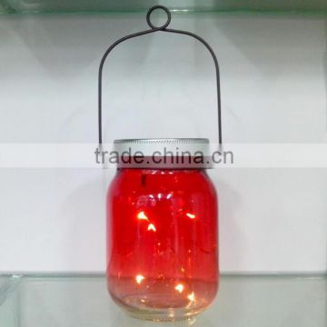 Wedding gift battery powered hanging decorative led red flicker lamp