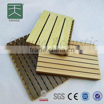 Anti-fire acoustic ceiling tile 15mm groove ceiling panel