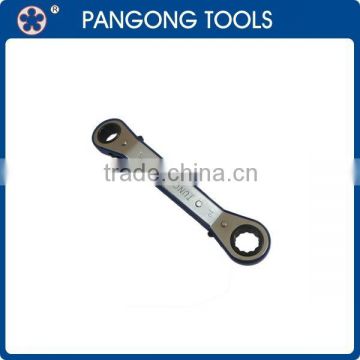 High quality Chrome Vanadium steel iron ratchet ring spanner