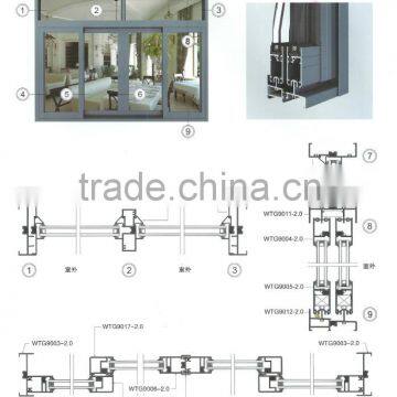 High quality energy-saving sliding aluminium door TFFA-78