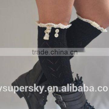 J004 Leg warmers-Boot cuffs-Lace socks