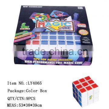 Environmental material various color puzzle game for kids plastic cube puzzle