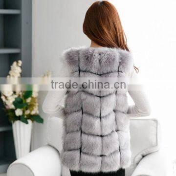 2016 new arrival fox fur vest women mink fur vest