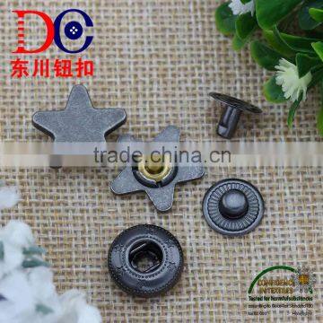 Star Design Snap Fastener Metal Button Spring Snap Button for Leather Jacket photo-6