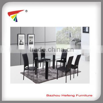 2014 European style leather dining table set