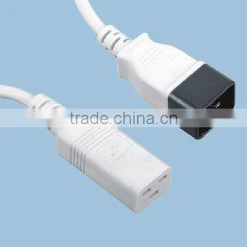 IEC C19 C20 connector power cord male female plug power cable