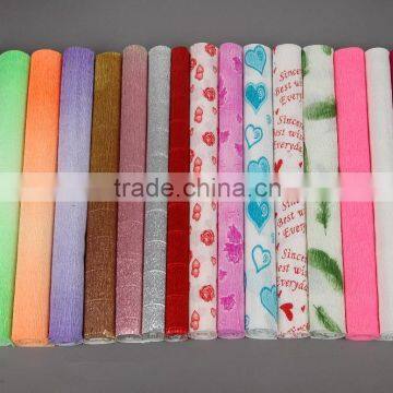 Colored Crepe Paper for Party or Artificial Flowers Wrapping                        
                                                Quality Choice