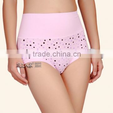 Wholeseller Fat lady girl's underwear sexy high waist briefs panty