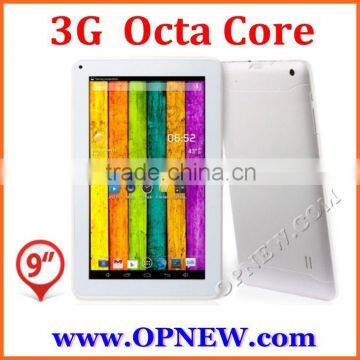 china new product on  9 inch 3g ips mtk6592 octa core wifi bt tablet pc