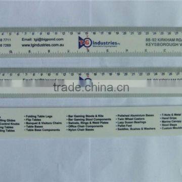 High Quality Plastic ruler OEM logo design colorful printing plastic ruler 30cm