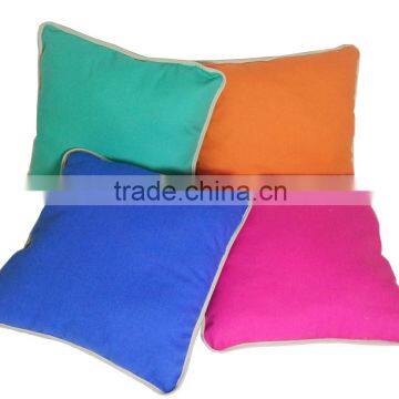 40*40cm Popular Vivid/candy Color Eco-friendly Square Bolster Canvas Pillow Adult Decorative Sofa Pillow
