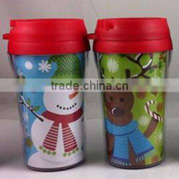 AS double wall water bottle, plastic water cup, tumbler