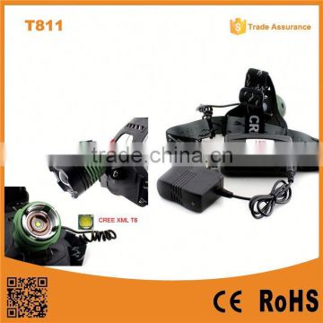 T811 New XML T6 10w LED Head Lights Lamp camping&hiking aluminum alloy headlamp