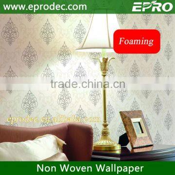 Hot good price interior decorative non-woven wallpaper