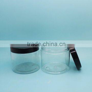 China Wholesale 300ml Clear Plastic PET Cosmetic Container,10 oz Wide Mouth Cosmetic Jar Quality Choice photo-2