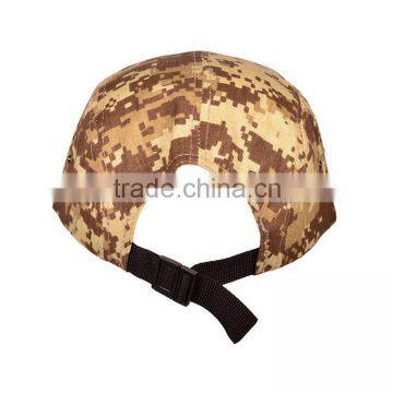 Factory Wholesale Custom Army Style and Green Camo Plain 5 Panel Cap photo-3