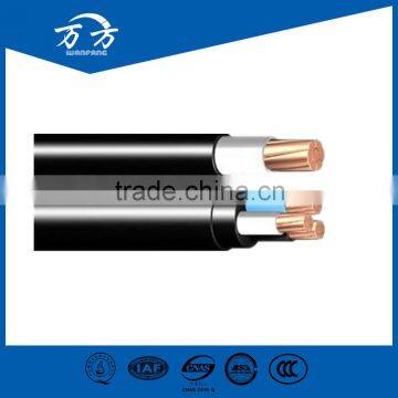 Low Voltage pvc insulated electric standard power cable sizes