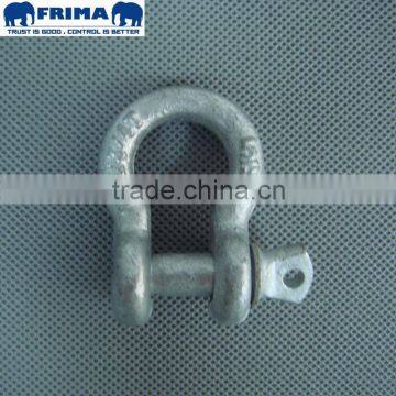 Hot Dipped Galvanized US Type Drop Forged Screw Pin Bow Shackle Anchor Shackle