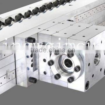 Plastic extrusion mould.